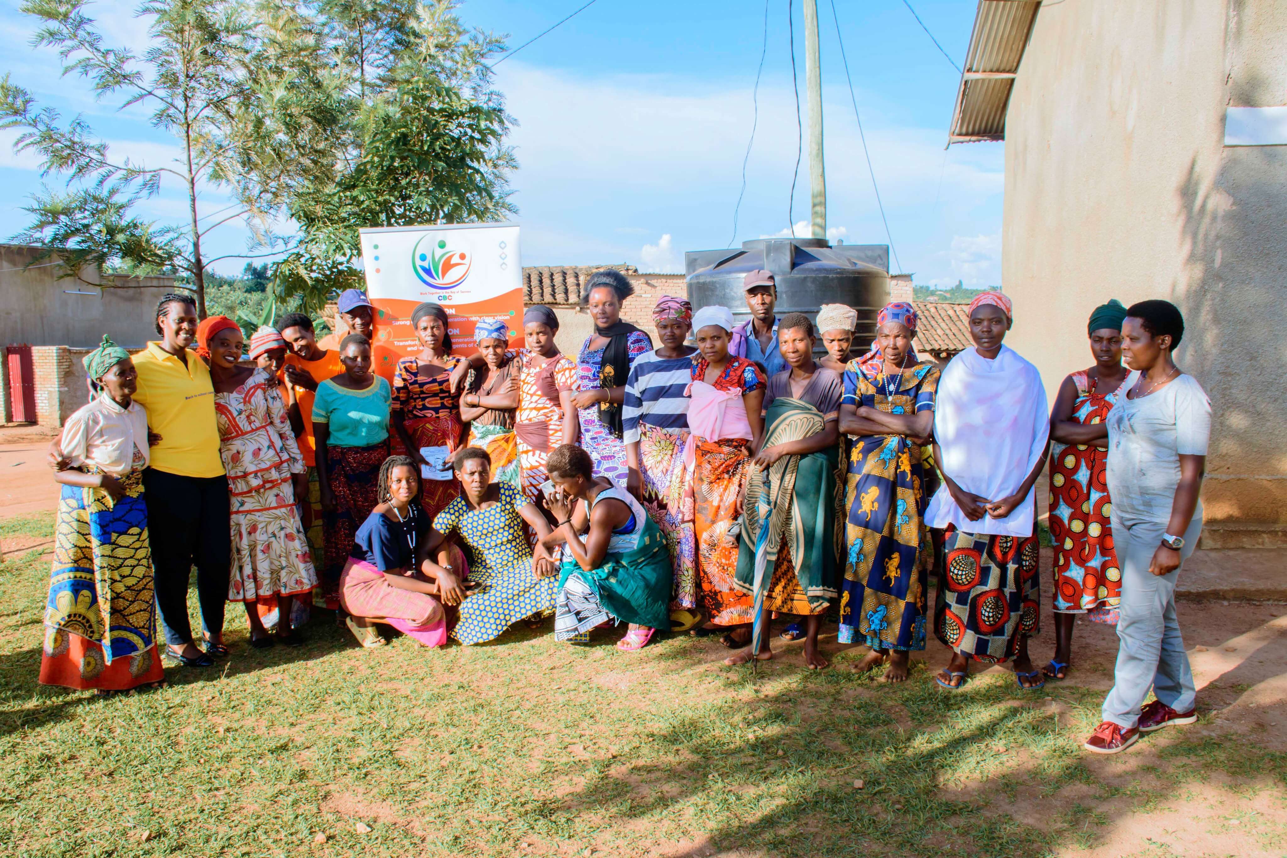 Women participating in a savings group session